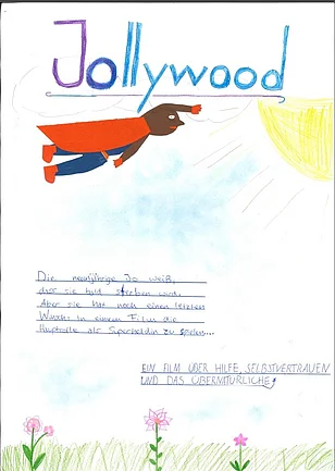 Filmplakat f&uuml;r Superheldenfilm "Jollywood"