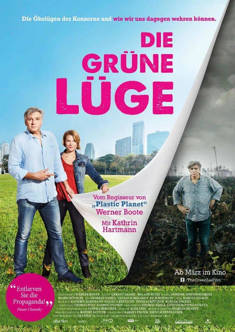 Auf dem Filmplakat sind drei Personen abgebildet, zwei stehen auf einer gr&uuml;nen Wiese, im Hintergrund sieht man Hochh&auml;user. 