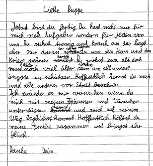 Brief an einen Superhelden