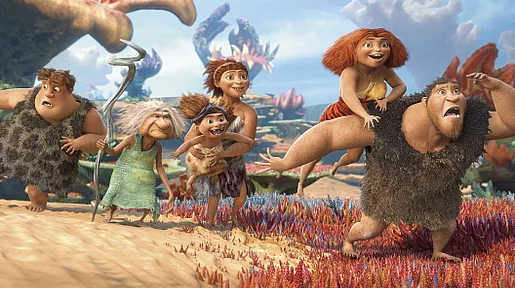 Familie Croods unterwegs in der Steppe