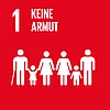Icon Ziel 1 f&uuml;r nachhaltige Entwicklung: Keine Armut