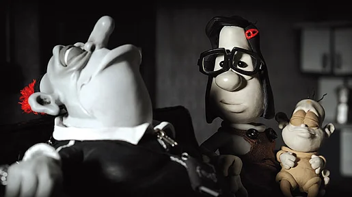 Szenenbild des Knet-Animationsfilms: Mary, Max und ein Baby