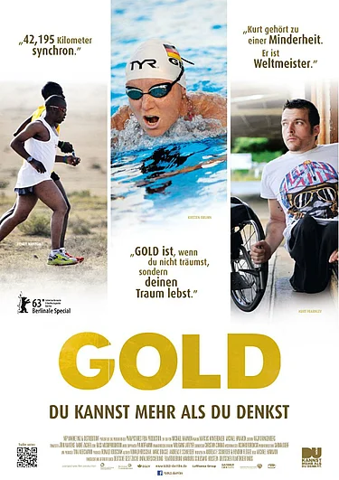 Filmplakat gold - Du kannst mehr als du denkst