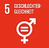Icon Ziel 5 f&uuml;r nachhaltige Entwicklung: Geschlechtergerechtigkeit
