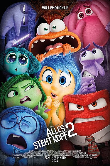 Alles steht Kopf 2, Walt Disney Germany 2024 Filmplakat Alles steht Kopf 2