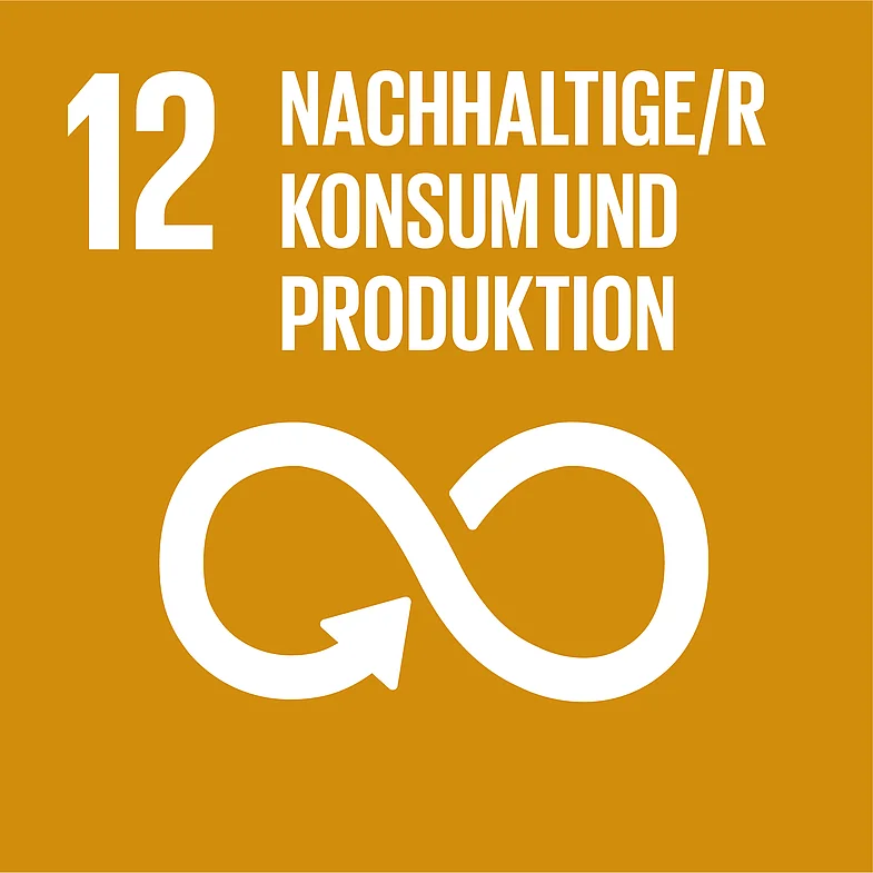 Icon Ziel 12 f&uuml;r nachhaltige Entwicklung: Nachhaltige/r Konsum und Produktion