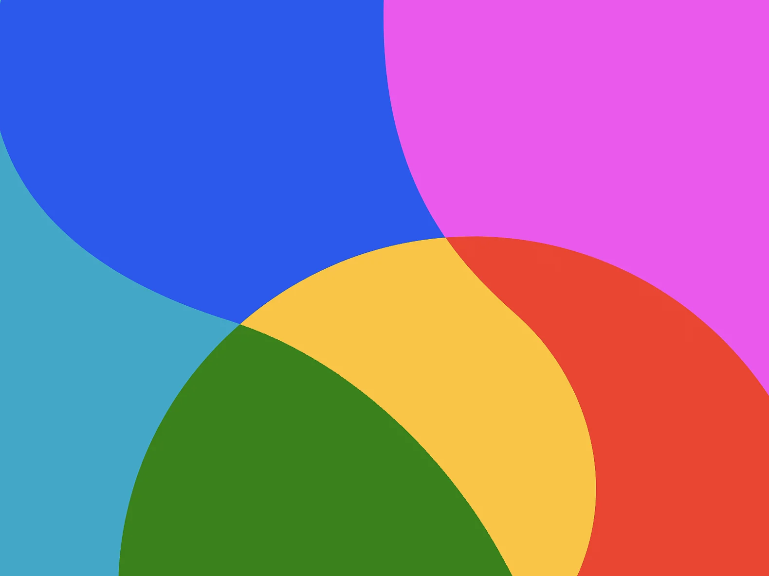 Bunte Formen aus dem Logo