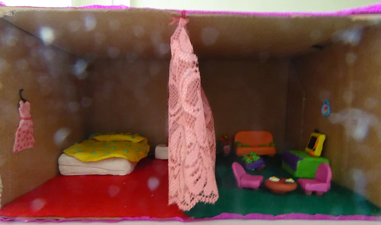 Gestaltung von Box mit Wohnung