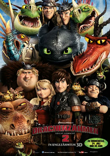Filmplakat zu "Drachenzähmen leicht gemacht 2"