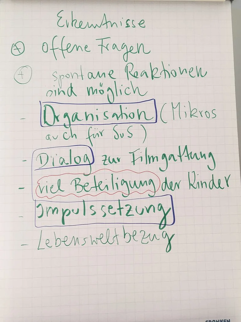 Foto Flipchart Aufgabenstellung