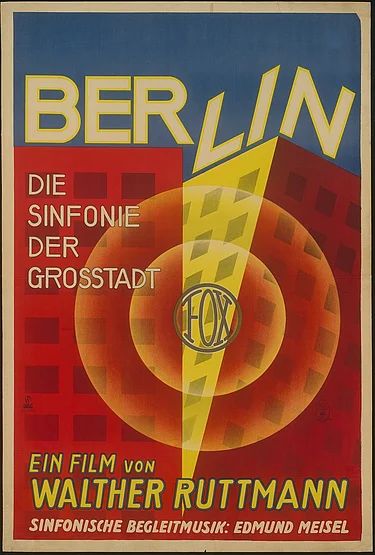 Filmplakat Berlin. Die Sinfonie der Großstadt