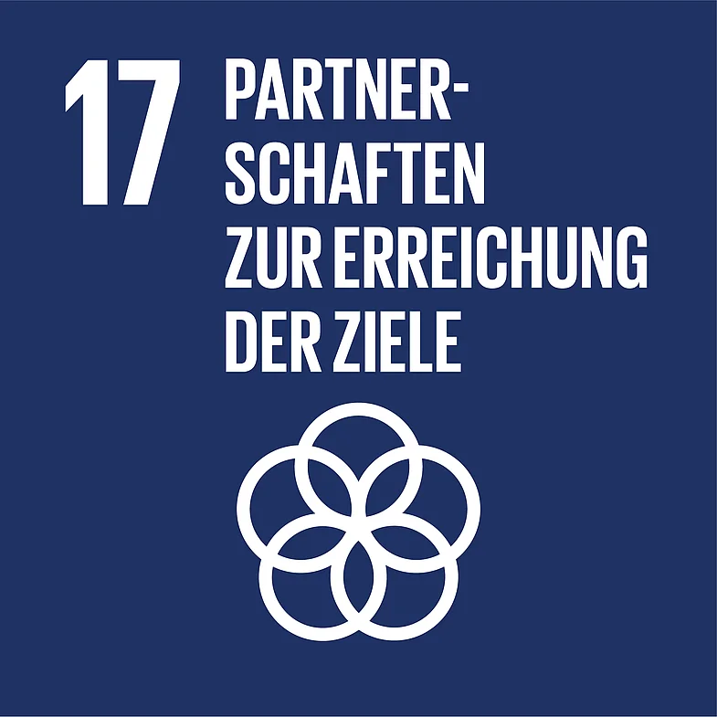 Icon Ziel 17 f&uuml;r nachhaltige Entwicklung: Partnerschaften zur Erreichung der Ziele