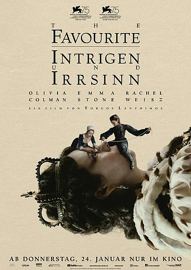 Filmplakat The Favourite - Intrigen und Irrsinn