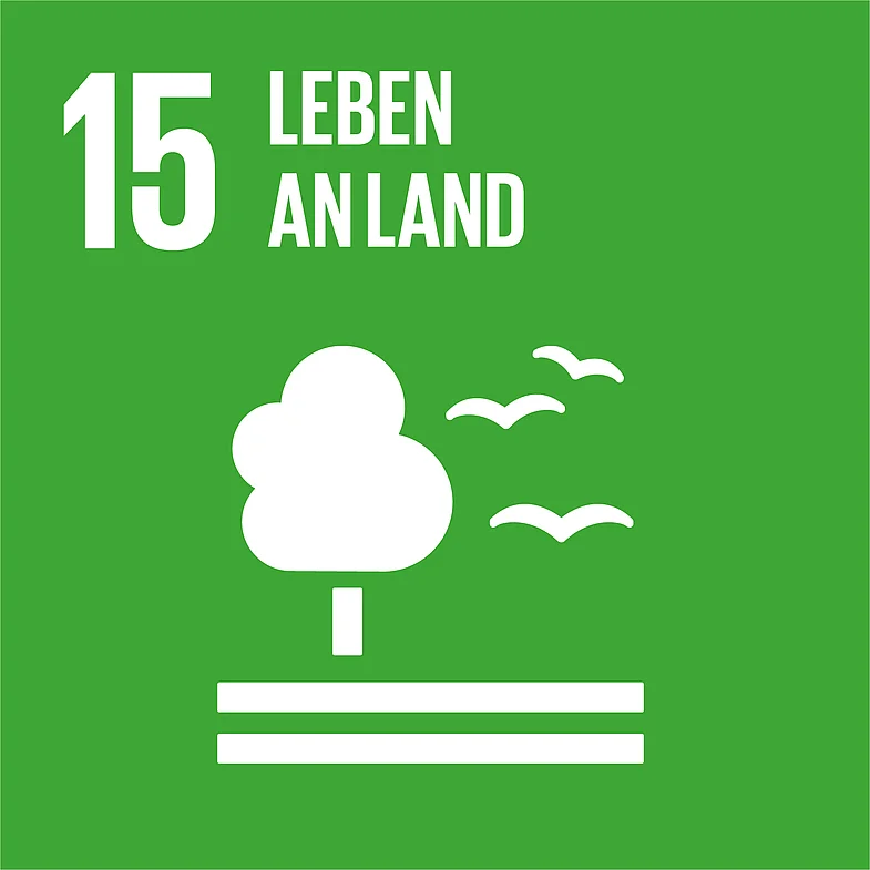 Icon Ziel 15 f&uuml;r nachhaltige Entwicklung: Leben an Land