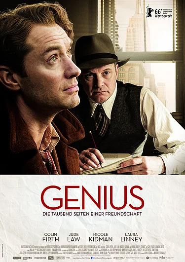 Filmplakat Genius - Die tausend Seiten einer Freundschaft