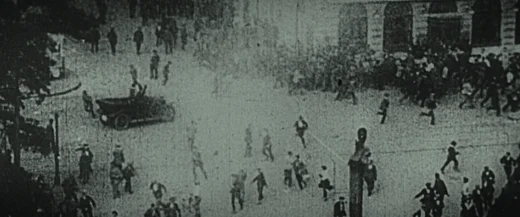 Historische Stra&szlig;enaufnahme 1. Mai 1927