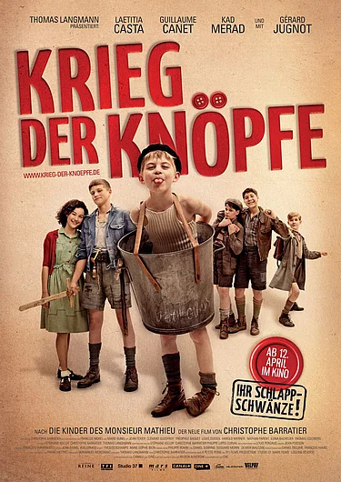 Plakat zu Krieg der Knöpfe
