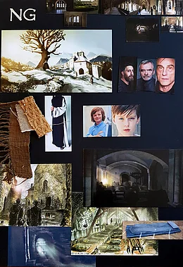 Abbildung eines Moodboards aus dem Film Narzi&szlig; und Goldmund
