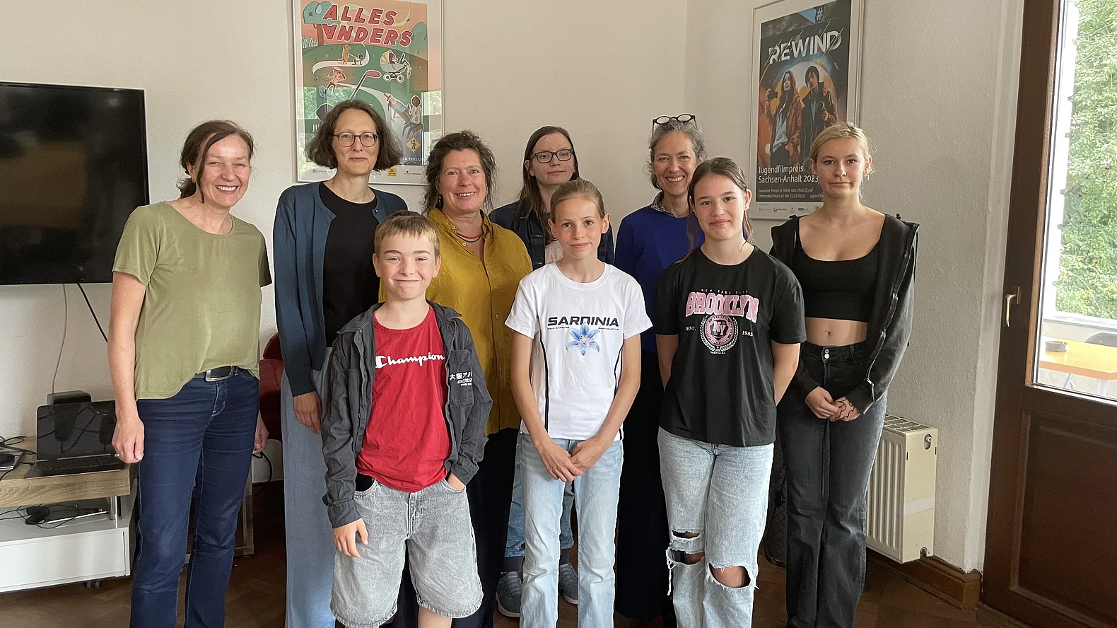 die Kinder der Kindertiger-Jury mit Frau Dr. Franz von der Staatskanzleit Sachsen-Anhalt
