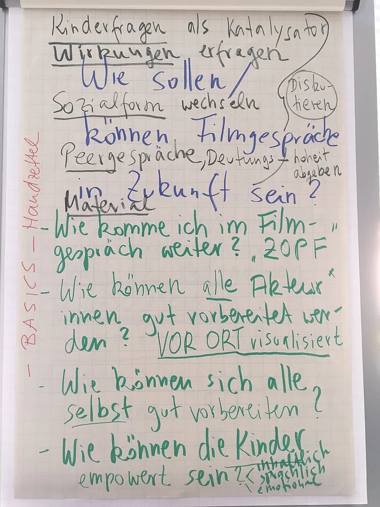 Foto Flipchart Ergebnisse der Kleingruppenarbeit
