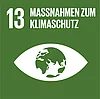 Icon Ziel 13 f&uuml;r nachhaltige Entwicklung: Ma&szlig;nahmen zum Klimaschutz
