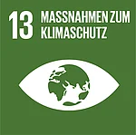 Icon Ziel 13 f&uuml;r nachhaltige Entwicklung: Ma&szlig;nahmen zum Klimaschutz