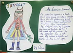 Superheldbeschreibung "Supercat" in englischer Sprache