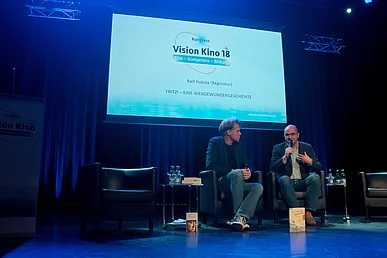 Abschlussrunde: Ralf Kukula im Gespr&auml;ch mit Matthias Elwardt auf der B&uuml;hne