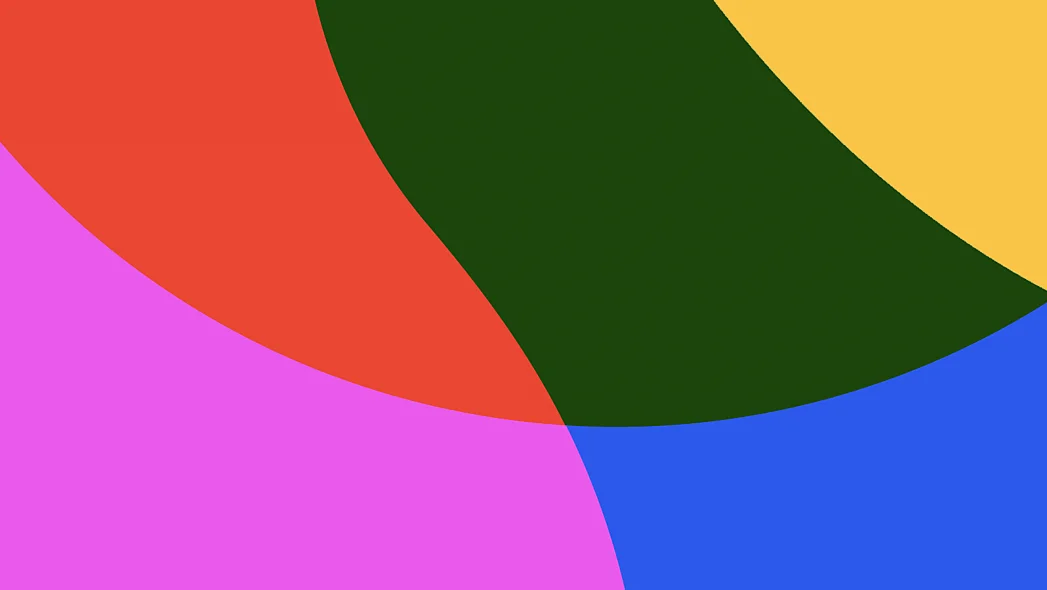 Bunte Formen aus dem Logo