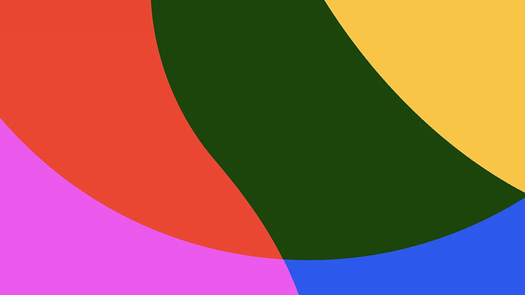 Bunte Formen aus dem Logo