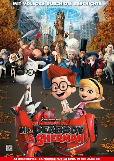 Filmplakat zu "Die Abenteuer von Mr. Peabody und Sherman"