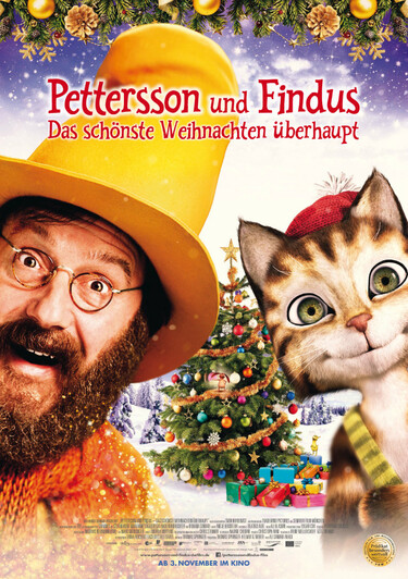 Filmplakat Pettersson und Findus: Das schönste Weihnachten überhaupt