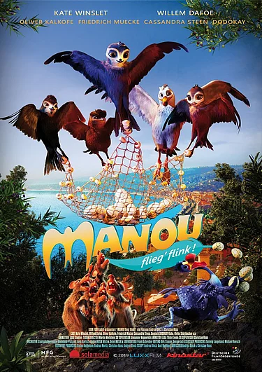 Filmplakat zu Manou, flieg flink
